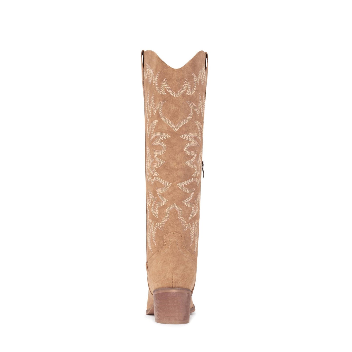 IUV Cowboy Boots For Women Knee High Boots Side Zipper Western Boots