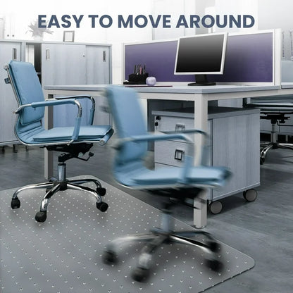 HOMWOO Office Chair Mat for Carpet Floor, Computer Desk Chair Mat for Low Pile Carpet, 36" x 48" Heavy Duty Polycarbonate Clear Floor Mat for Home Office