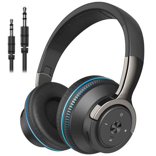 XUEYU Wireless On-Ear Headphone, Upgrade Bass HiFi Stereo Wireless Heaset, Black