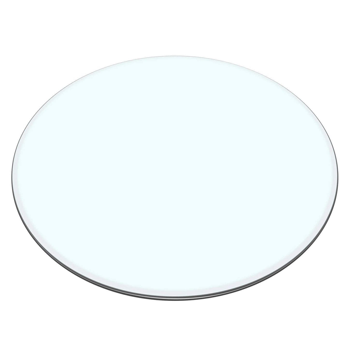 40 Inch Round Glass Dining Table Top,Circle Tempered Glass Kitchen Table Top with 4-6 Rubber Anti-Slip Ring,0.35'' Clear Circular Dining Table Top, for Dining,Restaurant Table and Lazy Susan