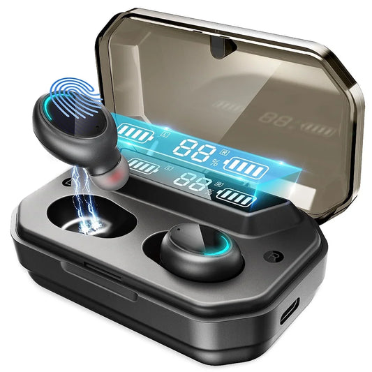 Wireless Earbuds, Bluetooth 5.1 Earbuds with 140H Playtime, Bluetooth Headphones Noise Cancelling Stereo Bass Wireless Ear... Wireless Earbuds, Bluetooth 5.1 Earbuds with 140H Playtime, Bluetooth Head