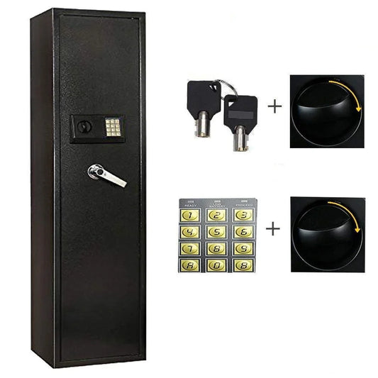 Ktaxon Electronic 5 Rifle Gun Safe, Large Firearms Shotgun Storage Cabinet, with Small Lock Box
