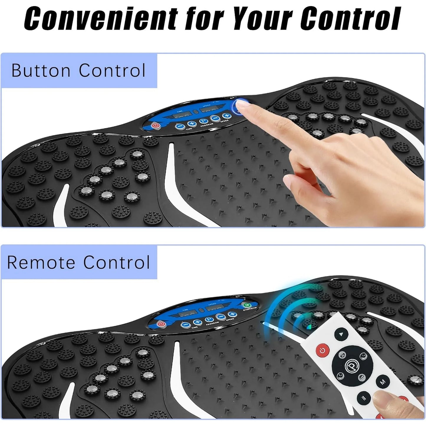 PRIJESSE Vibration Plate Exercise Machine Whole Body Workout Fitness Equipment for Weight Loss