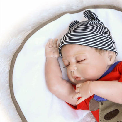 Ktaxon 23" Full Body Silicone Reborn Baby Sleeping Doll Soft Vinyl Lifelike Newborn Boy