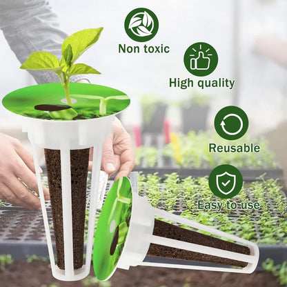 201 Pcs Seed Pods Kit for Aerogarden, Hydroponics Garden Accessories for Starting System£¬40 Planter Basket£¬40 Clear Cover,40 Stickers, 40 Grow Sponges and 1 Tweezers