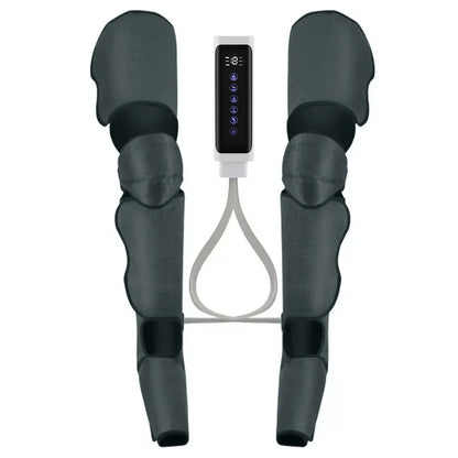 Leg Air Compression Massager, Heat Massager Machine with Hand-held Controller, Adjustable Leg Wraps for for Muscle Fatigue,Cramps,Swelling and Edema