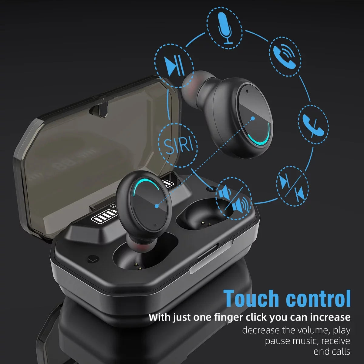 Wireless Earbuds, Bluetooth 5.1 Earbuds with 140H Playtime, Bluetooth Headphones Noise Cancelling Stereo Bass Wireless Ear... Wireless Earbuds, Bluetooth 5.1 Earbuds with 140H Playtime, Bluetooth Head