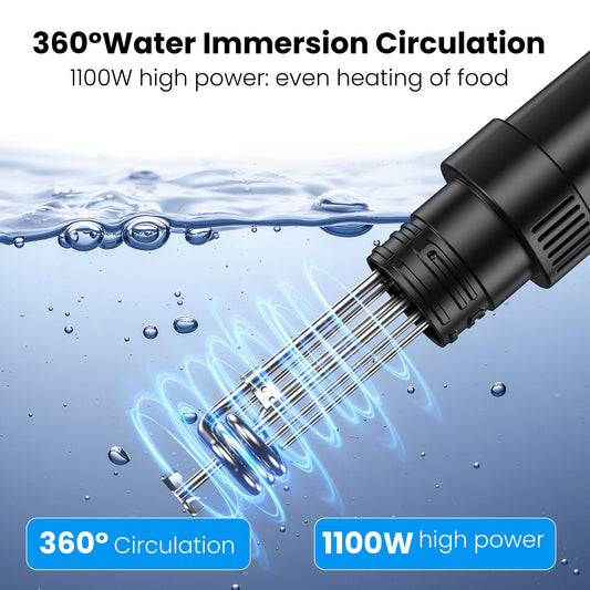 Sous Vide Machines, Precision Cooker, Waterproof Immersion Circulator with Digital Touch Screen and Accurate Temperature Time Control, Sous Vide Device for Home Kitchen