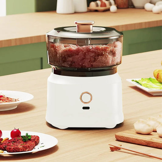 Aiteng 350ML Electric Garlic Chopper Rechargeable Portable Mini Powerful Food Processor, Low Noise & High Efficiency for Ginger Chili Meat