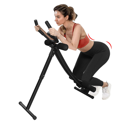 Jacgood Ab Workout Equipment, Foldable Ab Machine Full Body Workout for Home Gym, 4 Angles Adjustable ab Trainer, Strength Training Exercise, Core & Abdominal Trainers, Max 440lbs