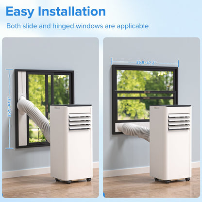 Havato 5000BTU (8000 BTU ASHRAE) Portable Air Conditioner, 4-in-1 AC unit, Cooling/Dehumidifier/Fan/Sleep,  Remote Control,  Cools up to 250 Sq.Ft