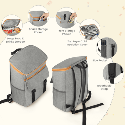 Cooler Backpack, Large Leakproof Soft Sided